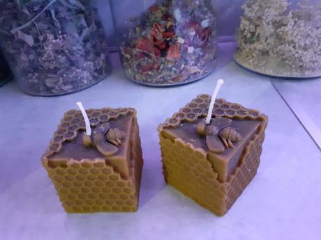 Prírodná bio sviečka zo včelieho vosku, 