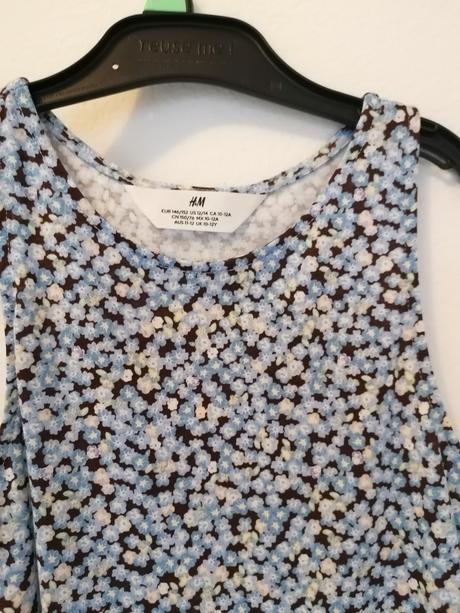 Nenosené kvietkovane šaty pre 10az 12r, h&m,146