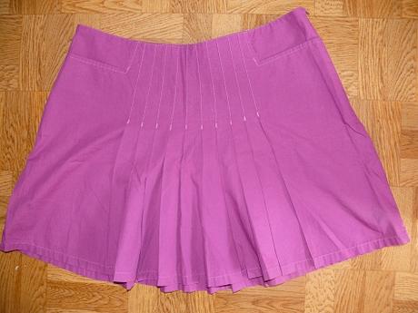 Cyklamenová skladaná sukňa, reserved,40