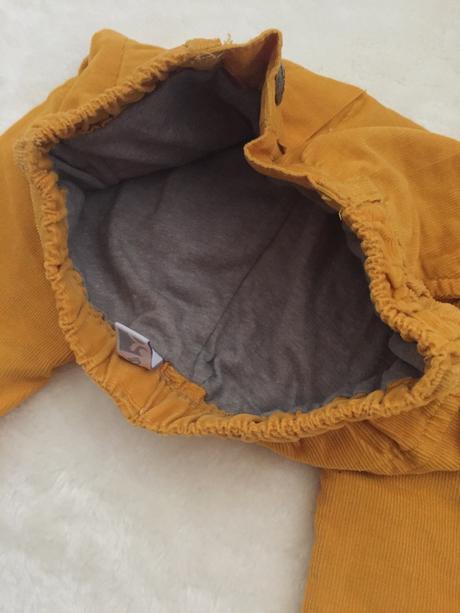 Zateplene manchestraky nohavice, 74