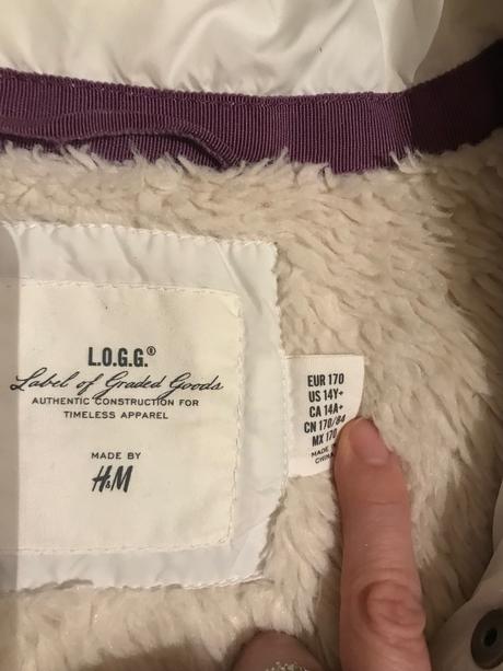 Moderná zateplená vesta, h&m,170
