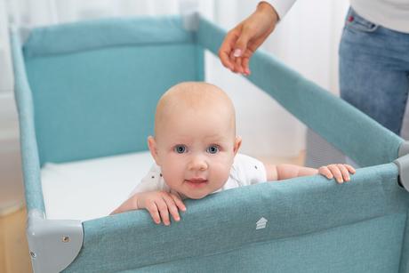 Caretero cestovná postieľka basic plus mint, šírka (cm): 60,dĺžka (cm): 120