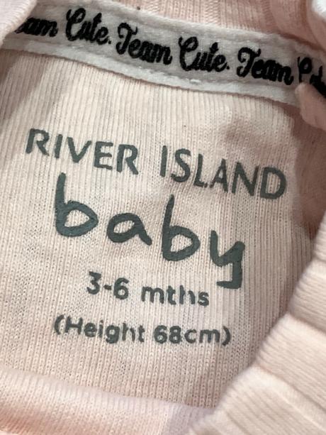 Dievčenské rebrované tričko s mašličkou (68), river island,68