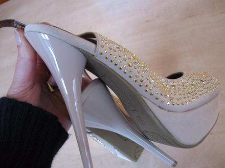 Dámske elegantné topánky na platforme, 13cm opätok, 37