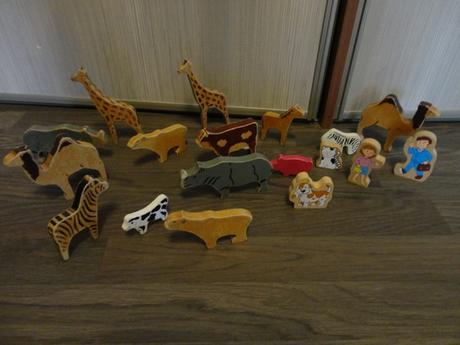 Drevené zvieratá - retro, 