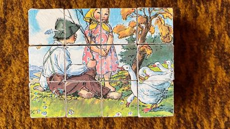 Retro drevené kocky, 