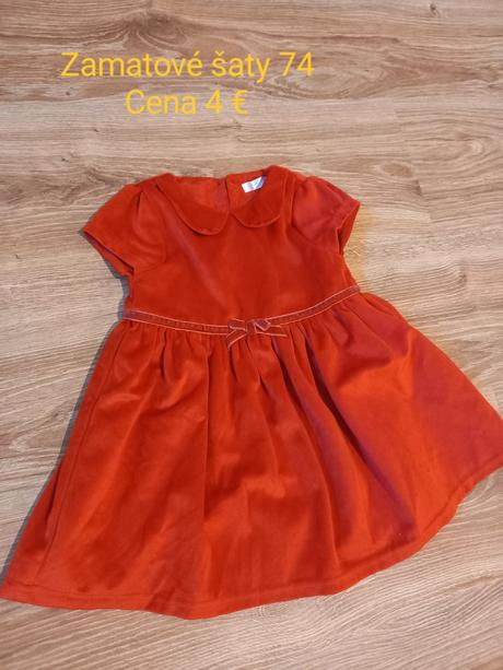 Zamatové šaty 74, 74