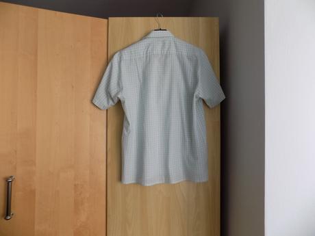 Pánska košela bledozelená kockovaná č.l, l