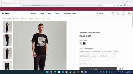 Joggery house, tepláky reserved, hm, zara, house,l