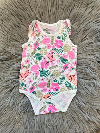 Dievčenské body vzorované so cute (80), 80