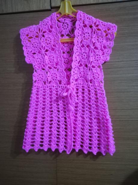 Detská háčkovaná vestička 15, 110