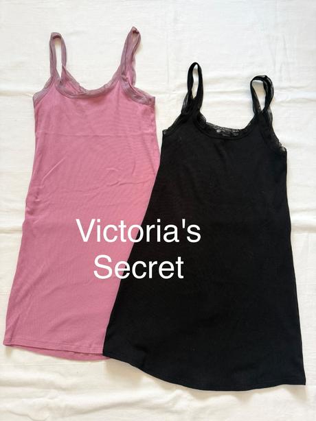 Victoria's secret 2x rebrovaná nočná košeľa / šaty, victoria's secret,m
