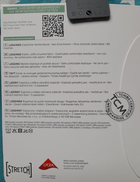 Kárované legíny tchibo, tchibo,40 / 42 / m