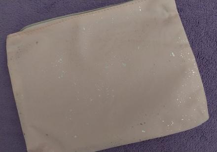 Ružová kozmetická taštička s trblietkami, 