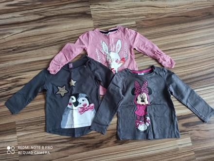 Dievčenské tričká 3ks, dopodopo,86