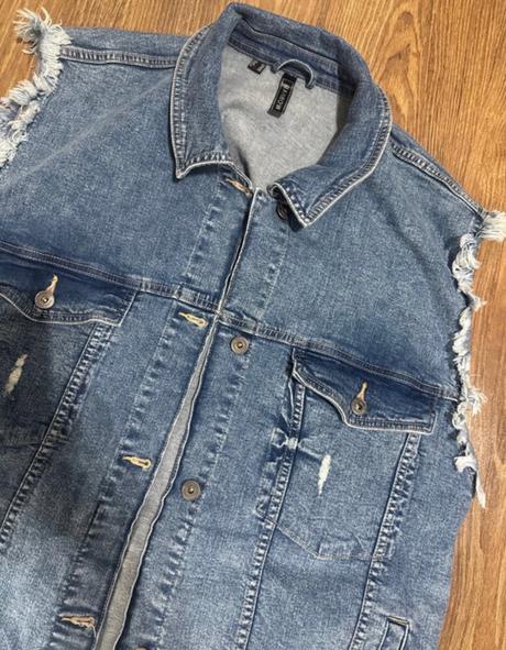 Dámska riflova vesta, 4xl