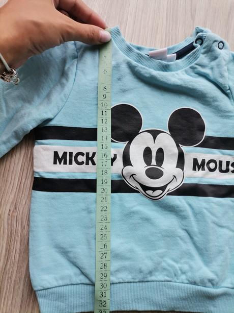 Chlapčenska mikina mickey bledomodrá, disney,80