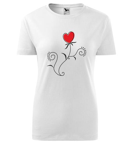 Dámske tričko - láska je ako kvet, l / m / s / xl / xxl