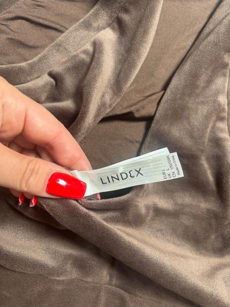 Lindex velúrový croptop, lindex,l