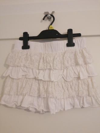 Volánova sukňa bershka, 158