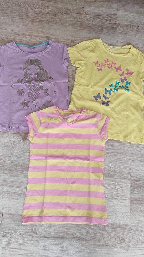 3 x tričko 110/116, 110