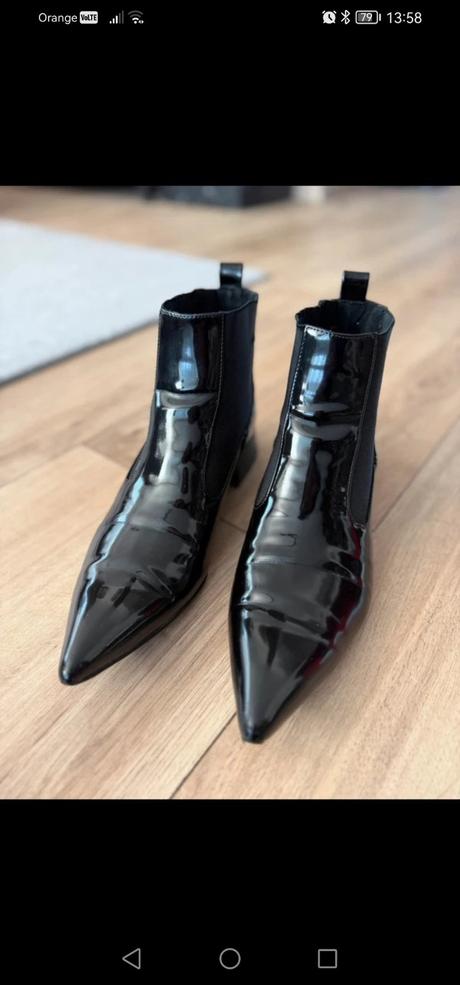 Lakované kotníky, zara,39