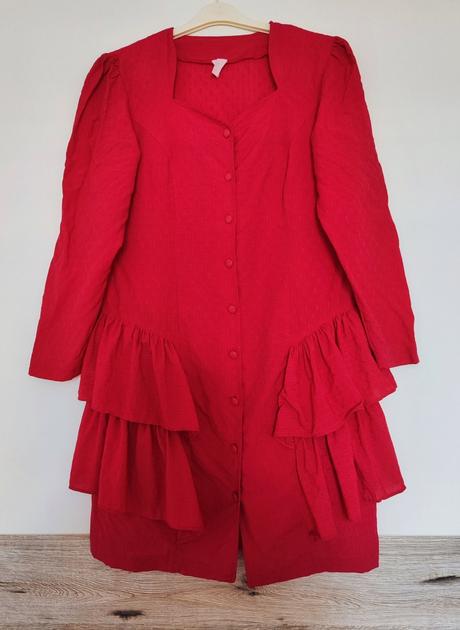 Červené mini šaty, m