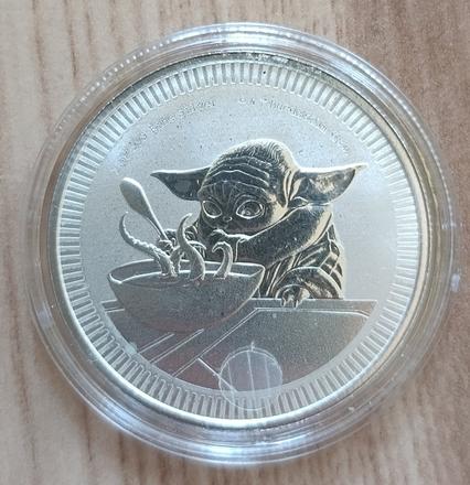 Strieborná minca 2022 niue bu 1 oz ag grogu,