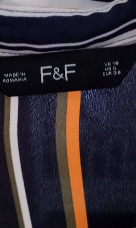 Košeľové pruhované šaty, f&f,m