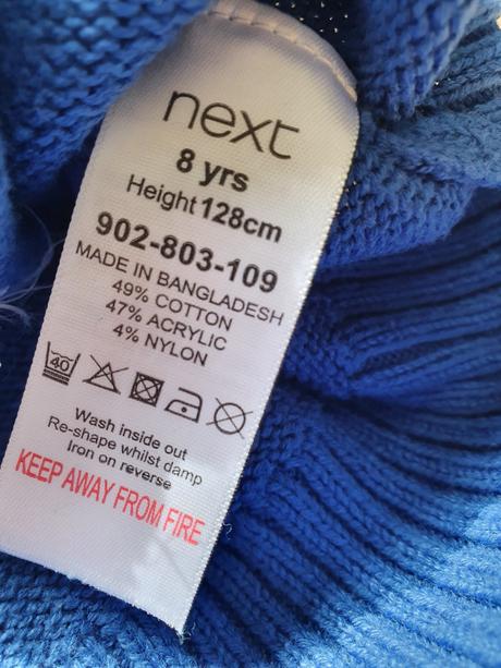 Mikulášsky sveter 8y, next,128