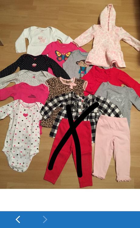 Balík oblečenia - carters, 68–80