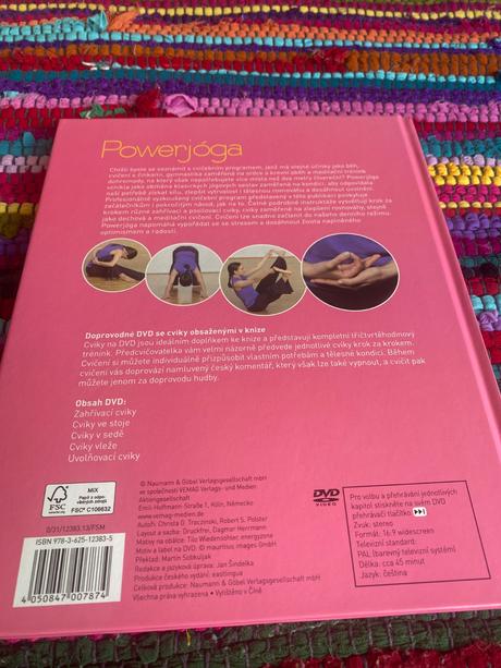 Kniha a dvd powerjoga kondiční cvičení na doma,