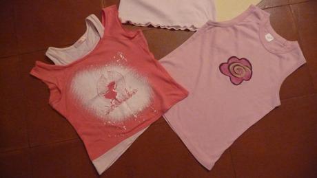 Takmer nenosené tričká sviežich farieb, 152