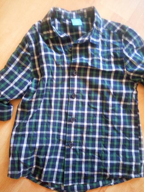 Zeleno modrá košeľa super stav, pepco,116