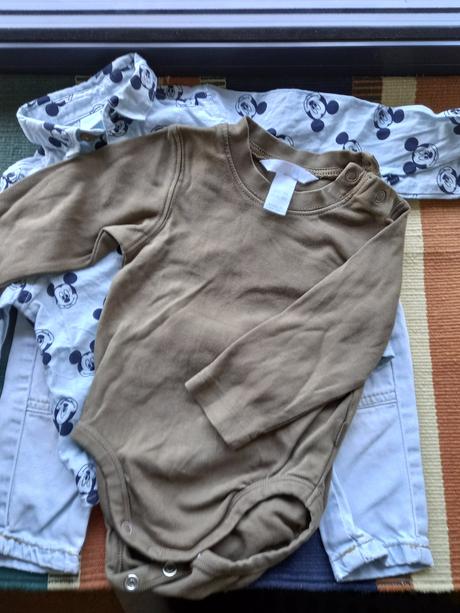 Zara riflicky plus košela & body, zara,74