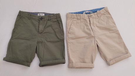 Šortky 116/122 - 3ks, h&m,122