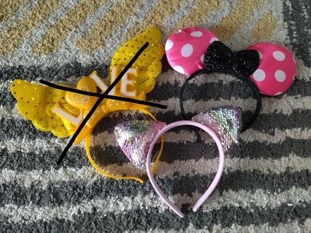 Čelenky pre dievčatko 3-5r. 2ks,