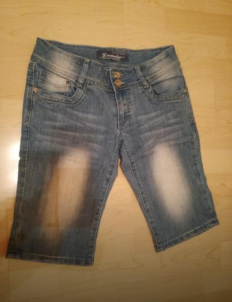 Krátke riflové nohavice, s