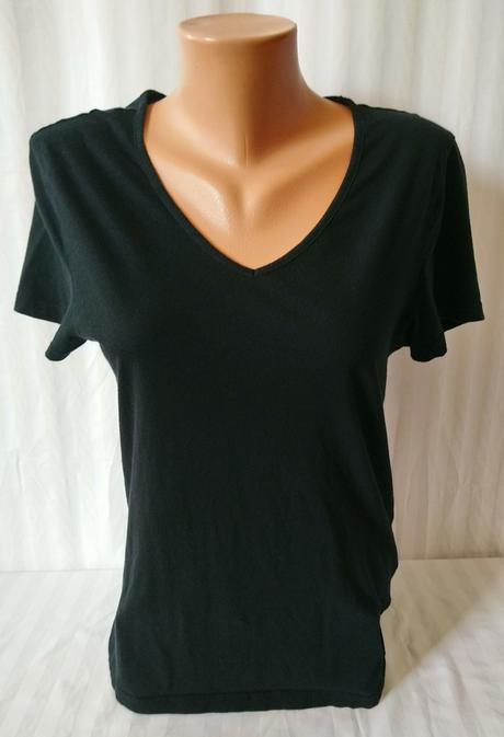 Dámsky čierny top, topman, s