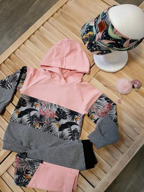 Súprava s plameniakmi, 110 / 116 / 122 / 128