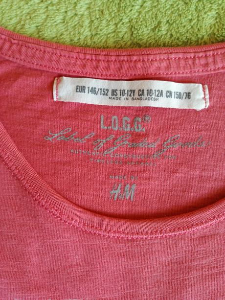 Rolák a tričko (10-12 rokov) 1+1 gratis, h&m,140