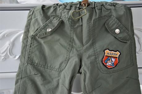 Zateplené olivové nohavice-80, 80