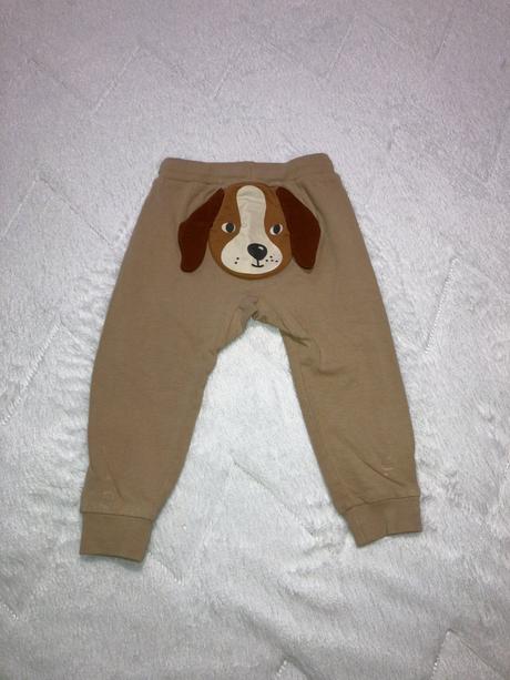 Tepláky so psom na zadku, lindex,80