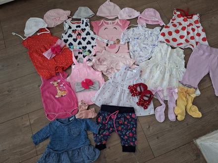 Letný balík pre dievčatko 0-3 mesiace, 50–62