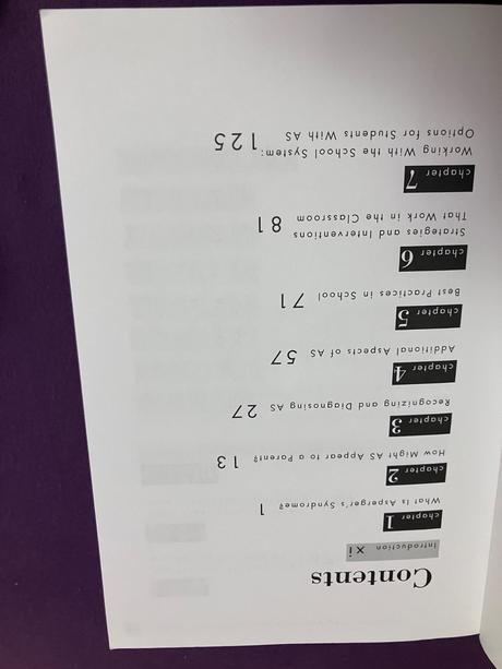 Aspergers syndrome, 