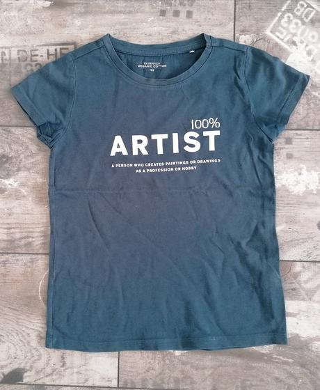 Tmavomodré tričko pre dievčatá 122, 122