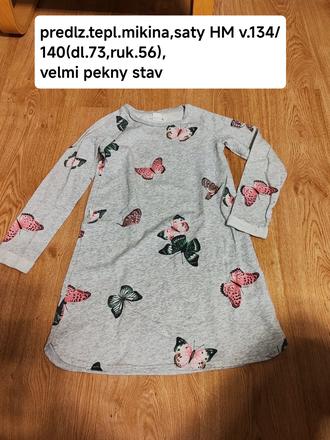Tepl.saty v.134/140, h&m,134