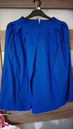 Kráľovsky modrá sukna so zipsom, m