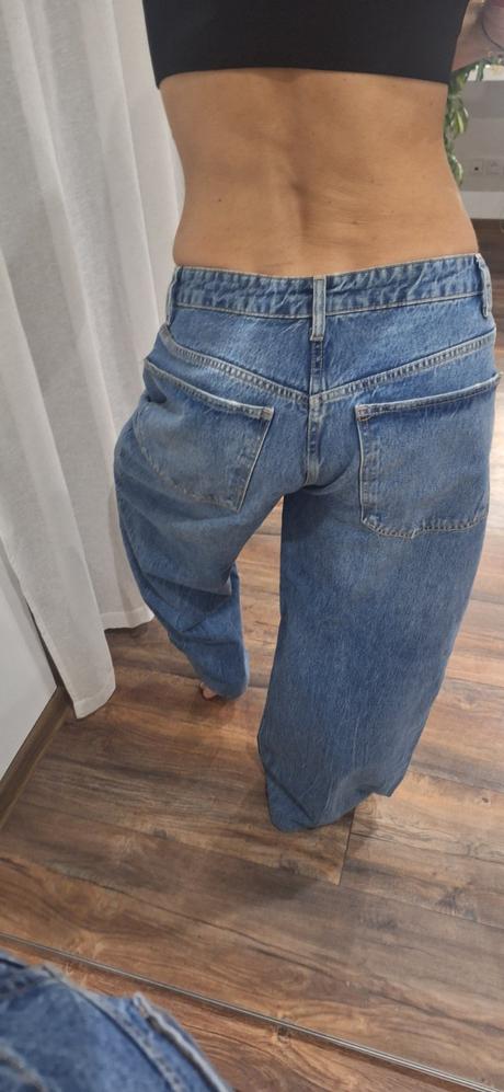 Široke rifle baggy zara vel 40/42, zara,40