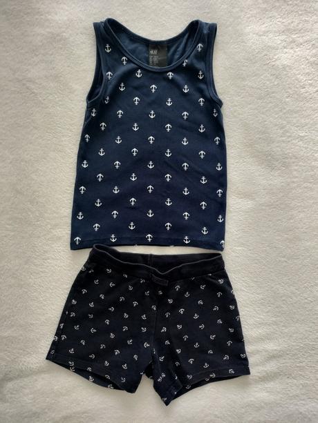 Šortky a tielko, h&m,110